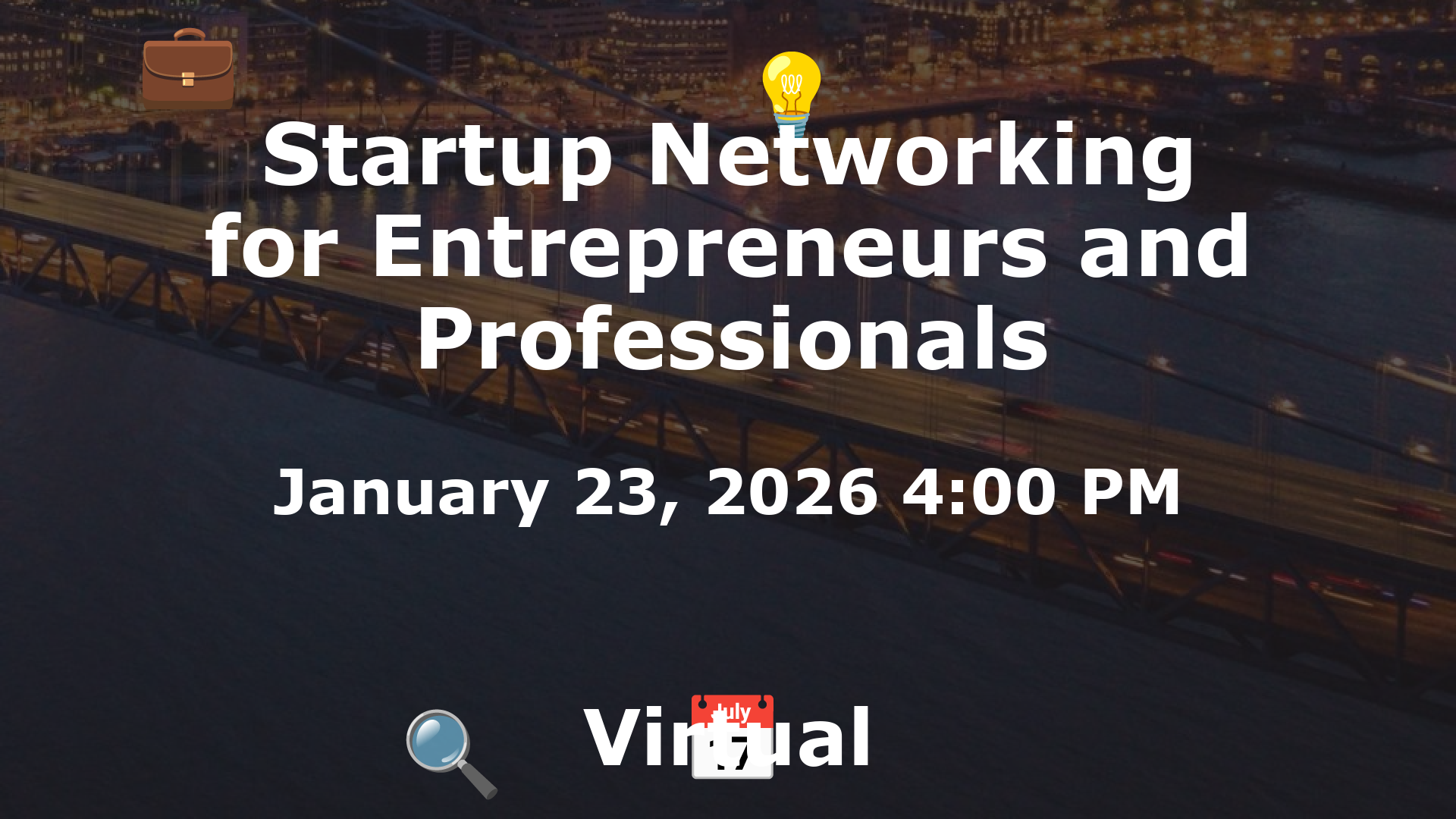 Startup Networking for Entrepreneurs and Professionals event image
